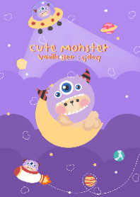 Cute Monster Vanilla Bear : Galaxy