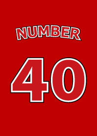 Number 40 red version