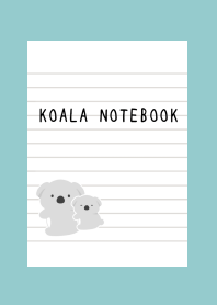 KOALA NOTEBOOKj-DUSTY MINT GREEN