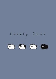 Bean Cats/gray blue.