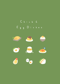 小雞和雞蛋 /moss green