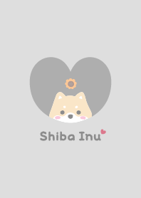 柴犬2 向日葵 [苔灰色]
