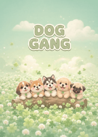 Lovely Dog Gang In Lucky Clover