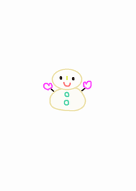 (snow man x white)