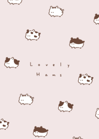 Kawaii Hamster | pink gray.