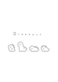 Smile Dinosaurs/white gray.