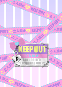 KEEP OUT Theme for girls YUMECAWAII 1