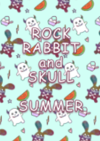 ロックなウサギとドクロちゃん/夏 #pop