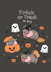 สุขสันต์วันฮาโลวีน : หมูดึ๋งฮิปโป (สีดำ)