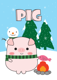 Winter Pig Theme