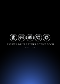 SILVER LIGHT ICON THEME -Salvia Blue-