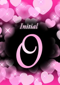 O-Initial-heart-Pink&black