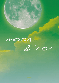 Kuning Hijau : Bulan dan ikon