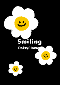 Smiling Daisy Flower  - B&W+ 01