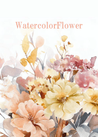 Watercolor Dry Flower-PINK 61