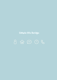 Simple life design -pastel  blue-