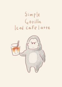 Simple Gorilla Iced Cafe Latte Beige.