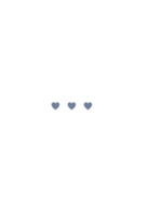 3 hearts /white gray blue.