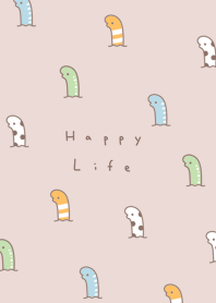 ปลาไหลสวน / pink beige.