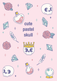 cute pastel skull