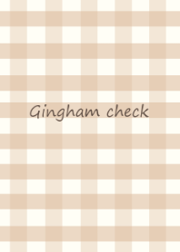 Gingham check /beige yellow
