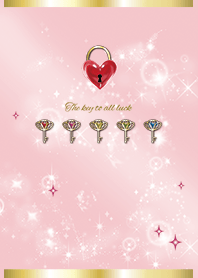 ピンク : 愛を強固にするLOVE LOCK