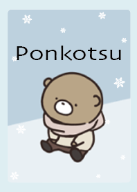 Light Blue : Winter bear Ponkotsu 4