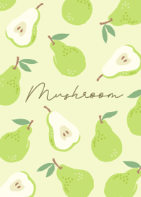 Botanical pear green