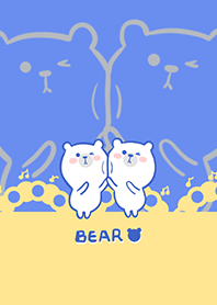 Dancing Bear-Bright Color Blue (Ye5)