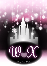W&X-Initial-Snow Castle-Baby pink