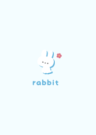 Rabbits5 Flower - Blue