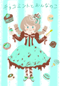a girl with chocolatemint@SUMMER