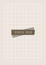 Simple grid -Beige-