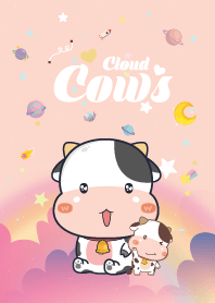 Cows Cloud Galaxy Soft Pink