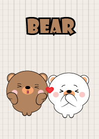 Mini Cute Bear & White Bear Theme