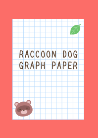 RACCOON DOG GRAPH PAPERj-VERMILION
