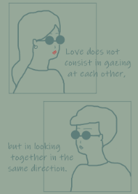 Sunglasses Boy and Girl (dustygreen)
