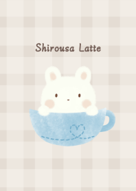 Shirousa Latte -blue- plaid