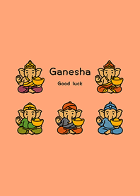 Good luck Money Ganesha(Light orange)