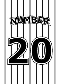 Number 20 stripe version