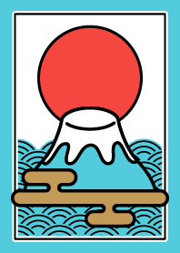 Simple / Mt.Fuji / Powder Blue