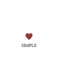 - Simple red heart -