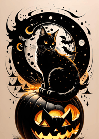 浮世絵万聖節猫 1109d1