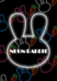 NEON RABBIT with carrots