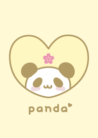 Panda Cherry blossoms - Yellow