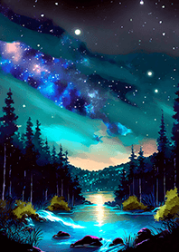 Beautiful starry night view#2966