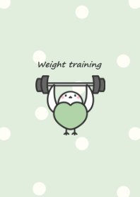 Bird and Workout -green- dot