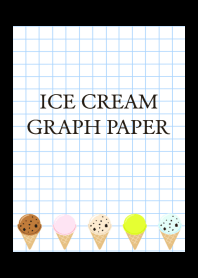 ICE CREAM GRAPH PAPER-BLACK