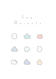 สัตว์ทะเล / white