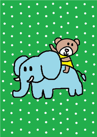 Lilo and elephant (green)